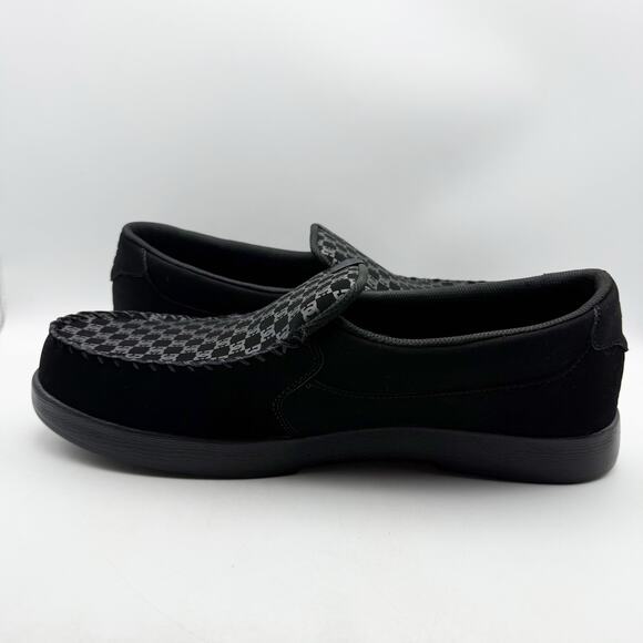 DC Mens Villain 2 Slip On Sneakers US 18 EU 55 Black Leather NIB - Picture 7 of 12